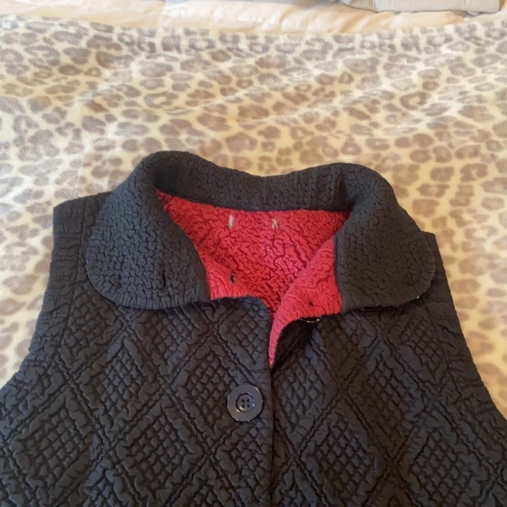 Paris Vest Travel Stretchy Packable Black Sz M-L